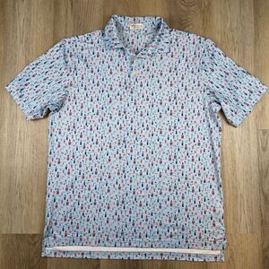 Peter Millar Summer Comfort Polo Shirt Bloody Mary Farm Links Size L